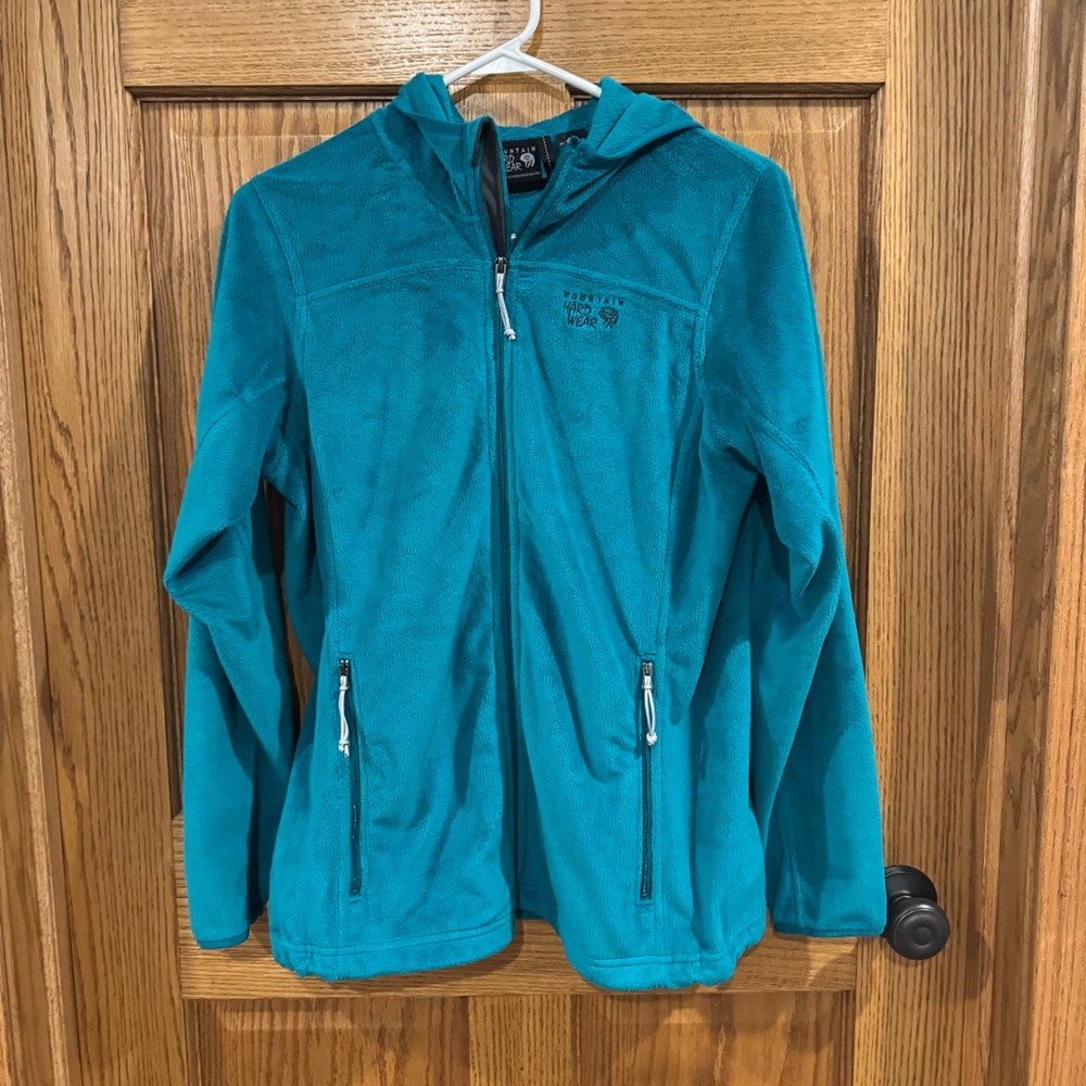 Mountain Hardwear Women’s Full-Zip Fleece Hoodie – Teal – Size M